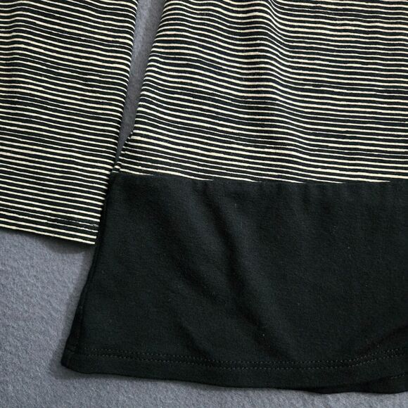 J.Jill Wearever Women XS Black White Striped Open Front Cardigan Stretch - Picture 4 of 11